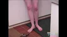 Amateur Teen Redhead Using Popsicle On Her Feet - SD Video