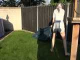 Watch Chloe enjoying the Sun in her Shiny Nylon Shorts