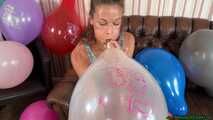 Belbal 14 *demon girl* balloon popping with two Blow2Pops