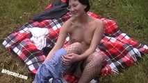 Lisa and her cuckold outdoor MMF