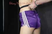 **** NEW MODELL AIYANA**** watch her wearing only a purple shiny nylon shorts being tied, gagged and dominated from Dark Temptation (Pics)