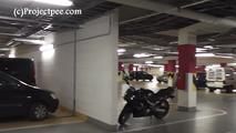 078055 Rachel Evans Takes A Risky Pee In The Parking Garage