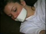 21 Yr OLD COLLEGE STUDENT CINDY GETS TIED UP AND GAGGED WHILE ON HER SOFA (D52-2)