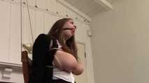 BigBoobed BallGagged Secretary struggles ChairBound - Miss Alex Chance