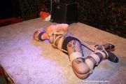 Lena King - 250 feet of Rope Hogtie Challenge