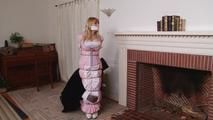 Damsel in the Fireplace - Lorelei in Pink Gown - with music