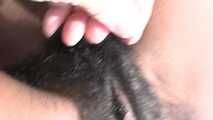 Banana - Hairy Messy Pussy