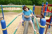 Kinky Florida Amateur Redhead Teen Barbie Upskirts At The Playground