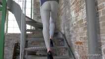 Grey leggings in the tower