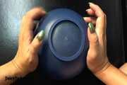 Nail Tapping With A Plastic Bowl