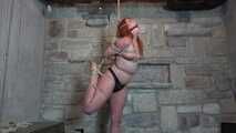 British redhead ballgagged and suspended 