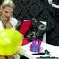 busty pumppops and B2P green 18inch globos payaso