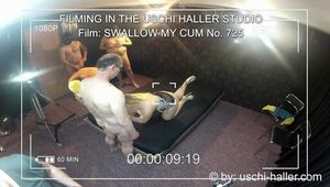 FILMING IN THE USCHI HALLER STUDIO – SWALLOW MY CUM #2