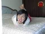 Bad Vacation of a Stupid Asian - She is Left Hogtied and Gagged