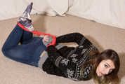 Xmas Double Bill - Anija and Katie in Sweater hogties