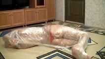 [From archive] Mila - Cling film over head hogtie (video)