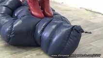 Miss Cedi - Hard Slave Treatment with a slave caught into a sleepingbag