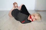 Roxie Monroe in Barefoot Hogtie