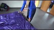 Get 4 Archive Video Clips with Samantha enjoying her shiny nylon rainwear in one package from 2012-2014