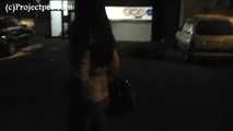 078072 Rachel Evans Pees Outside Her Parking Garage