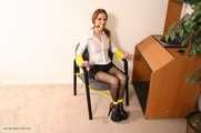 Lazy Secretary Gets Tied Up and Gagged