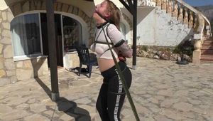 More Breasts Bound Public Bondage Training for Rija Mae