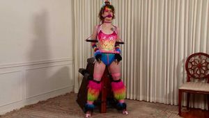 Superheroine Rainbow-Tigress is Caught and Bound - Lauren Kiley