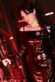 Mistress Nycky in a lacquer dress