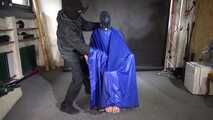 Aiyana in rainwear chairbound, gagged and hooded (and she loved it) Part2 