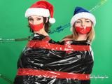 [From archive] Masha More and Malika - packed in trash bags with red duct tape like New Year presents 03