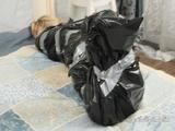 [From archive] Marsa - Hogtaped, wrapped and packed in trashbag 03