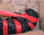 [From archive] Liska overhead trash bag packed with red duct tape (video)