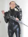 Mistress Nycky in black catsuit