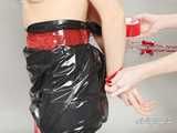 [From archive] Masha More & Malika - Masha More packs Malika into trash bag for new year