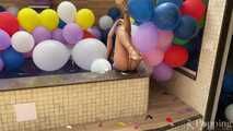 Bikini Step 80 balloons by the Pool Cam 1+2+3 (HD 1080p)