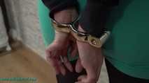 Nina wants to be cuffed in her new cuffs