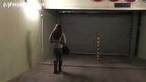 078072 Rachel Evans Pees Outside Her Parking Garage