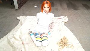 1125d Amber in White Turtleneck in the Attic Part 4 Rope