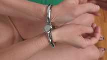 Handcuffs of Special Design worn by Miss Reya Fet