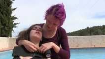 Supertight Hogtie by the Pool for LRG