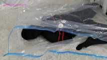 Xiaoyu in Black Zentai and Vacuum Bag