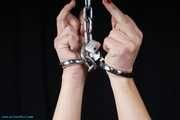 Naked, helpless and handcuffed