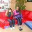 Stella and Leonie wearing shiny nylon rainwear and having fun with eachother (Pisc) 