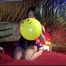 Hot girl with the yellow balloon