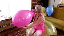 Cattex 36" riding and Blow2Pop pink Belbal 14inch *KEEP CALM AND BLOW ME*