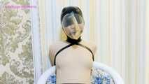 Xiaomeng in Zentai Tickled Breathplay