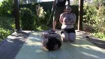 Slaves tied up outdoor