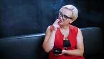 Join our lovely newcomer Alla in her first smoking video ever where she tries Marlboro Red