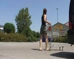 barefoot in the supermarket