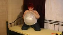 Played with a large balloon